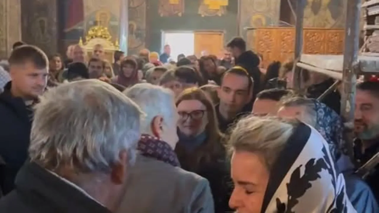 Cadru de previzualizare pentru: Alături de domul Președinte Călin Georgescu la Marea Sărbătoare a Sfintei Cuvioase Parascheva, la Biserica din Buftea, unde a fost o…